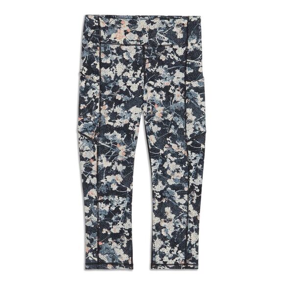 Lululemon Athletica Floral Print Leggings - Black and Pink - Picture 2 of 10